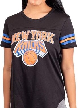 Ultra Game New York Knicks Women’s Black Mesh Jersey Tee- Size M